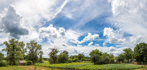Blue sky and white clouds