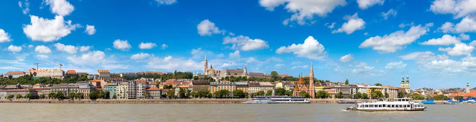 Deurstickers Budapest  and river Danube © Sergii Figurnyi