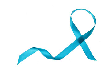 Blue ribbon symbol awareness  about Prostate Cancer