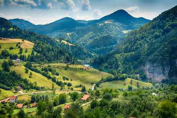 Fototapeta premium Lake Spajici in Serbia