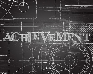 Achievement Blackboard Technical Drawing