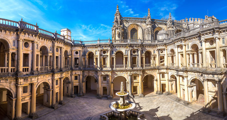 Fototapeta premium Medieval Templar castle in Tomar