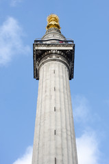 Looking up at Column of London Fire Monument