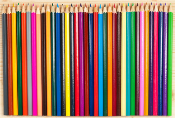Bright colour pencils