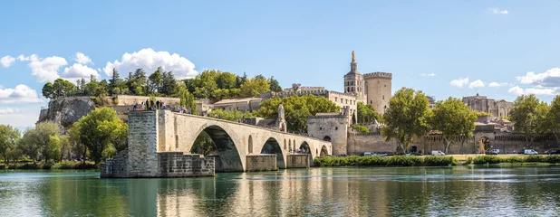Papier Peint photo autocollant Lieux européens Pont Saint Bénézet à Avignon