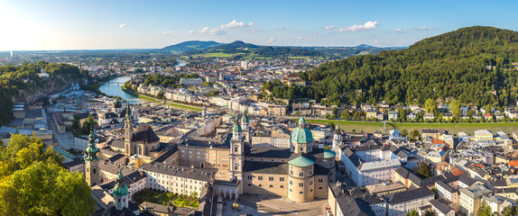 Panoramic view of Salzburg