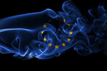 Eu smoke flag, european union