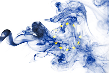 Eu smoke flag, european union
