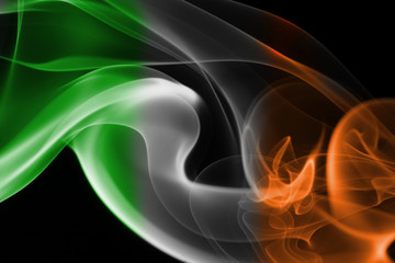 Fototapeta premium Ireland national smoke flag