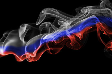 Russia national smoke flag
