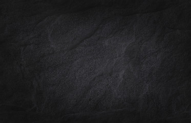 Naklejka premium Ciemnoszara czarna łupkowa tekstura w naturalnym wzorze o wysokiej rozdzielczości do prac w tle i projektowaniu. Czarna kamienna ściana.