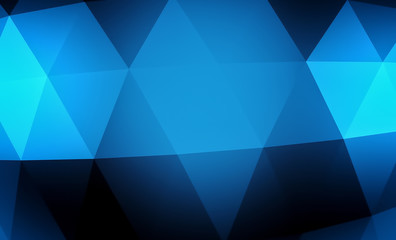 Obraz premium Abstrakcjonistyczny błękitny geometryczny tło. Złota tekstura z cieniem. Renderowanie 3D
