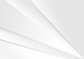 Abstract White and gray color technology modern futuristic background, vector illustration