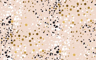 Foto op Plexiglas Polka dot Luxe sneeuw modieuze kleur naadloze patroon vectorillustratie voor winterviering. Nieuwjaar abstract motief voor achtergrond, inpakpapier, stof, ontwerp van proefbaan, print en web..