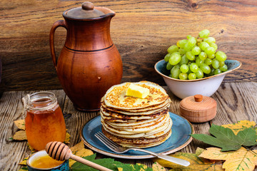Pancakes for Thanksgiving dinner