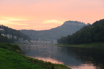 Sonnenuntergang am Königstein
