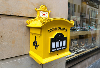 Dresden, Germany - August 4, 2017: Tourist city. life of modern streets at noon in Dresden.