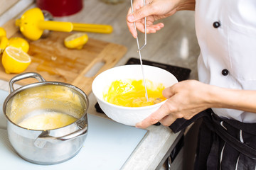 the confectioner whipped eggs