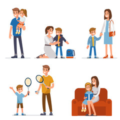 parents with children