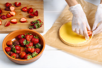 fresh strawberry tart