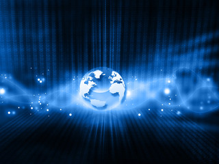 Global technology background. 3d illustration.