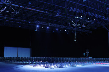 interior of modern conference hall. Empty interior of conference hall