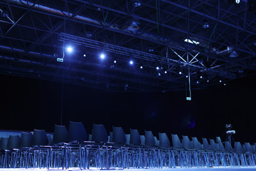 Empty seat in conference hall