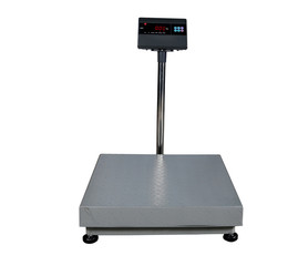 scales for weighing heavy objects and goods, isolated on white background