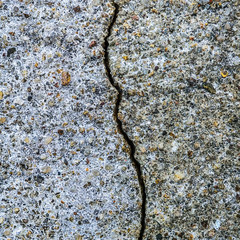 cracked concrete wall