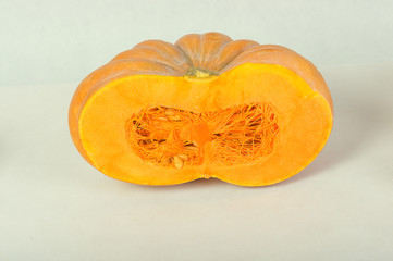 Orange pumpkin close-up