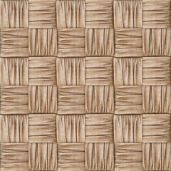 woven fabric with natural patterns of burlap. 3d rendering.