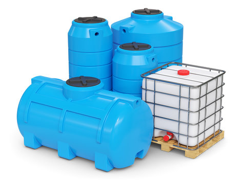 Large plastic tanks for autonomous water supply