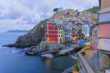 Fototapeta na wymiar Riomagiore in Cinque Terre in Italy 