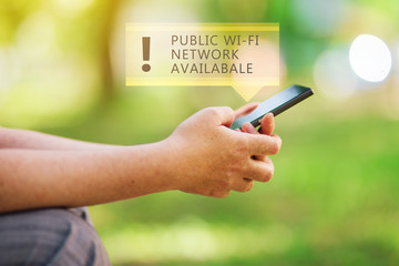 Public wi-fi network available