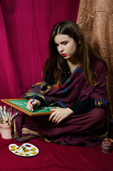 beautiful girl Eastern artist