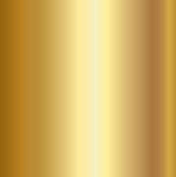 Gold foil texture background. Realistic golden vector metal gradient template