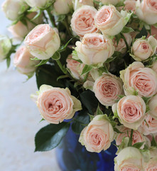 small bouquet of spray roses