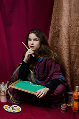 beautiful girl Eastern artist