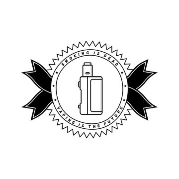 vaporizer electric cigarette vapor mod - badge label