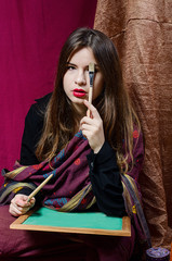 beautiful girl Eastern artist