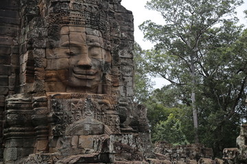 Fototapeta na wymiar bayon temple cambodia
