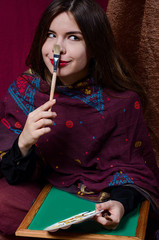 beautiful girl Eastern artist