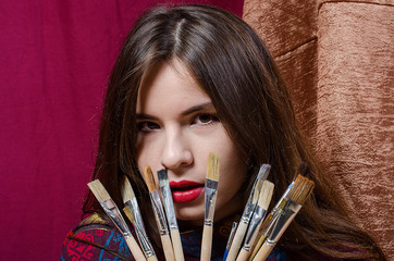beautiful girl Eastern artist