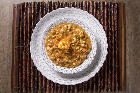 Pitu with garlic and oil, a kind of delicious crustacean !