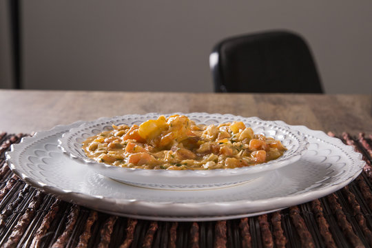 Pitu with garlic and oil, a kind of delicious crustacean !