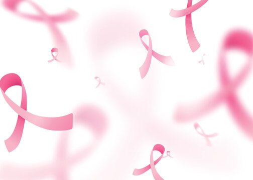 Vector illustration of breast cancer background