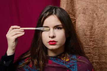 beautiful girl Eastern artist