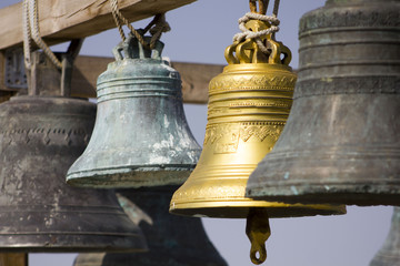 Obraz premium large Church bells hanging outside