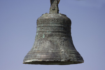 large Church bells hanging outside