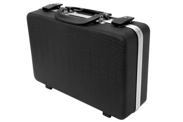 Black case for guns isolated for white